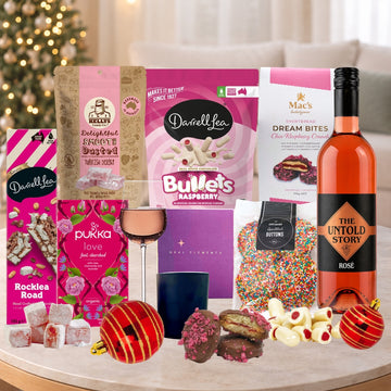 Rose Wine Christmas Hamper For Her