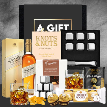 Johnnie Gold Gift Basket for Guys