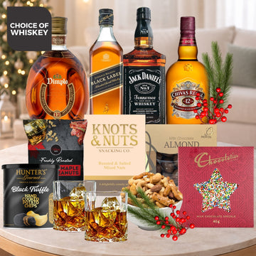 Whiskey & Snack Christmas Hamper