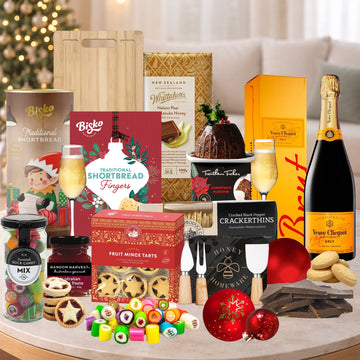 Christmas Hamper With Veuve Champagne