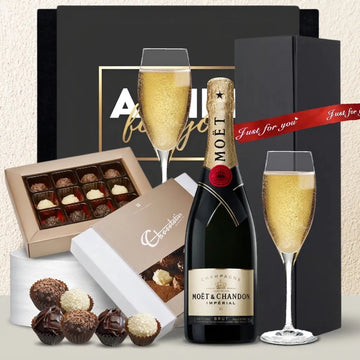 Moet & Chocolate Gift Box