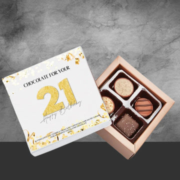 21st Birthday Pure Indulgence Choc Box 40g - Tastebuds