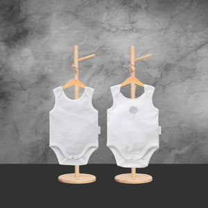 2 Pure Baby Singlet Romper Bodysuits - Size 000 - Tastebuds