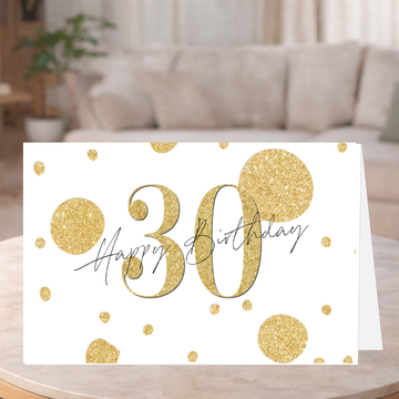 30th Birthday Greeting Card