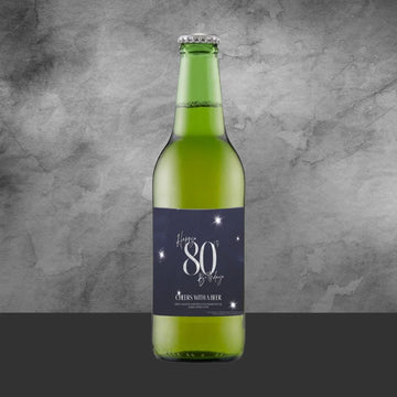 80th Birthday Beer 330ml - Tastebuds