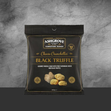Ashgrove Cheese Crunchettes Black Truffle 40g - Tastebuds