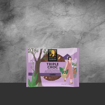 Byron Bay Cookies Triple Choc Fudge Café Cookie 60g - Tastebuds