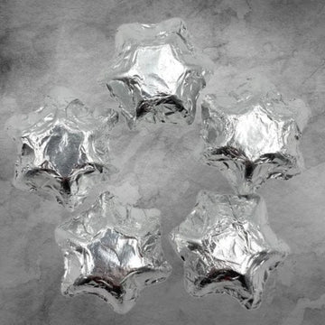 5 Silver Chocolatier Belgian Chocolate Stars - Tastebuds