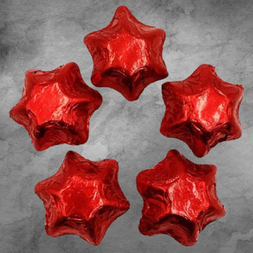 5 Red Chocolatier Belgian Chocolate Stars - Tastebuds