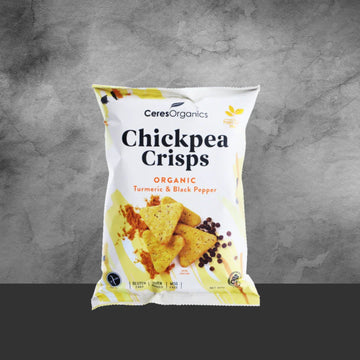 Ceres Organics Turmeric & Black Pepper Chickpea Crisps 100g - Tastebuds