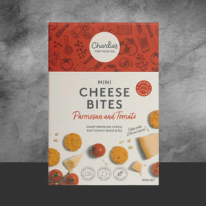 Charlies Fine Food Co. Parmesan & Tomato Mini Cheese Bites 100g - Tastebuds