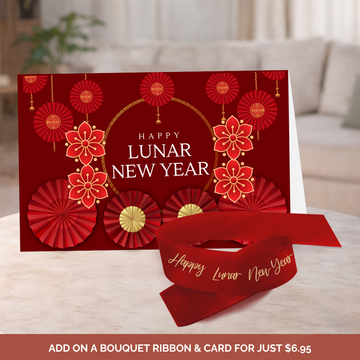Chinese New year Gold & Red Ribbon