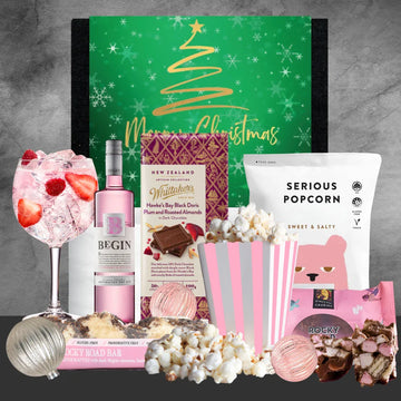 Christmas Pink Gin Treat Hamper - Tastebuds