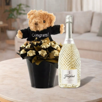 Congratulations Teddy & Freixenet Bouquet