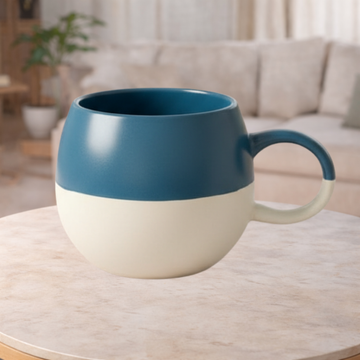 Dipped Sphere Stoneware Mug - Navy 340ml