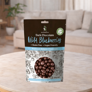 Dr Superfoods Organic Chocolate Coated Wild Blueberries 125g