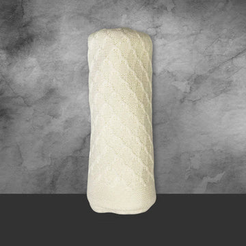 Emotion & Kids Cream Lace Knit Bassinet Blanket - Tastebuds