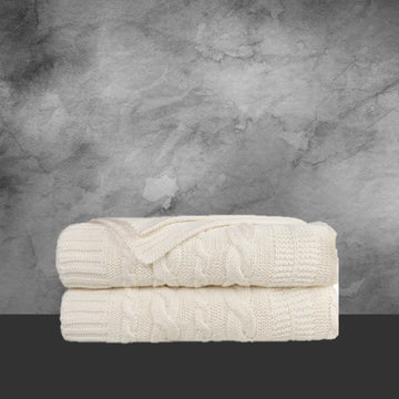 Emotion & Kids Cream Lace Knit Bassinet Blanket - Tastebuds