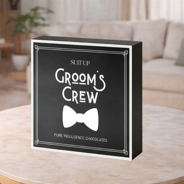 Grooms Crew Chocolatier Chocolate Box