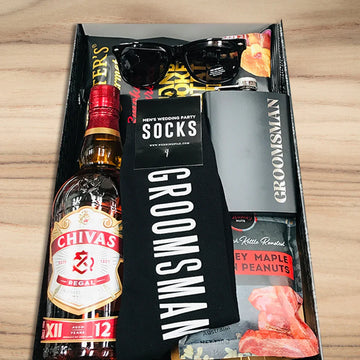 Groomsman Whisky & Flask Hamper - Tastebuds