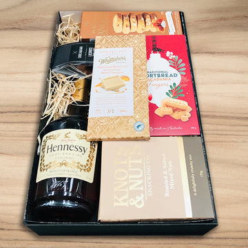 Cognac & Snacks Christmas Hamper - Tastebuds
