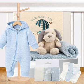 Baby Boy Snuggles Hamper