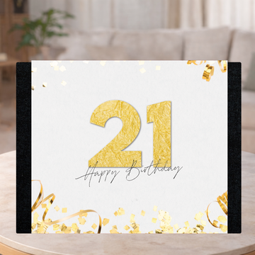 Happy 21st Decorative Sleeve