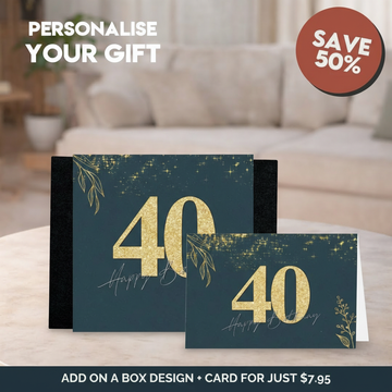 40th Happy Birthday Sleeve + Card