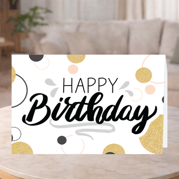 Happy Birthday Spots Greeting Card