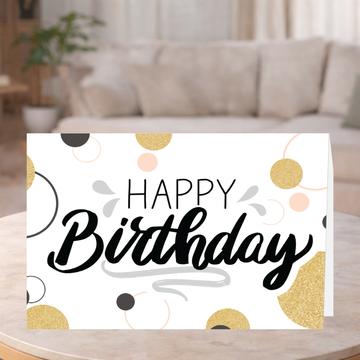 Happy Birthday Spots Greeting Card