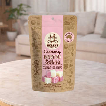 Kelly's Candy Co Dusted Coconut Ice Cubes 220g