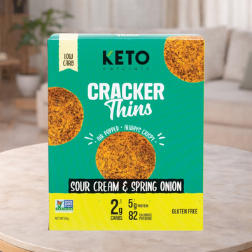 Keto Naturals Sour Cream & Chives Cracker Thins 64g
