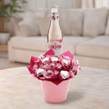 Petite Pink Gin Chocolate Bouquet