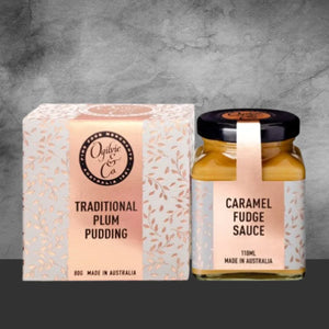 Plum Pudding & Caramel Fudge Dessert Sauce Gift Pack - Tastebuds