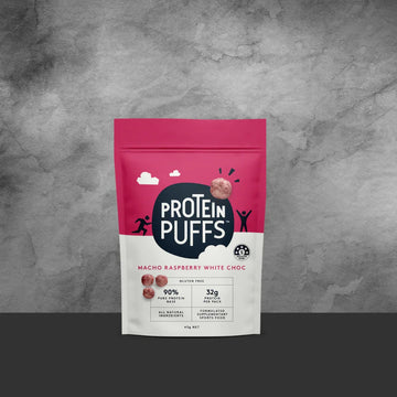 Protein Puffs Macho Raspberry & White Chocolate 43g - Tastebuds