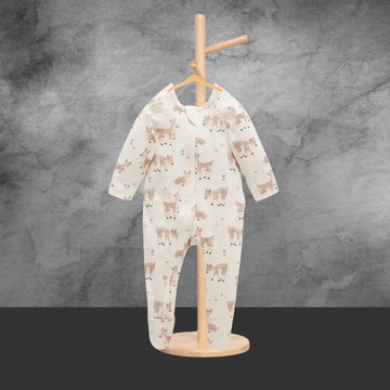 Pure Baby Fawn Printed Zip Grow Suit - Tastebuds