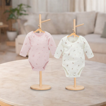 Pure Baby Easy Neck Long Sleeve Bodysuit