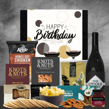 Shiraz Wine Birthday Hamper For Him - Tastebuds