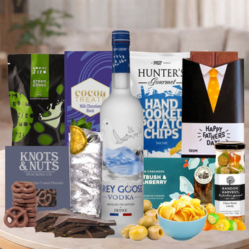 Grey Goose & Snacks Gift Hamper for Dad