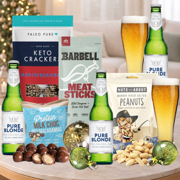 Christmas Beer Hamper With Pure Blonde