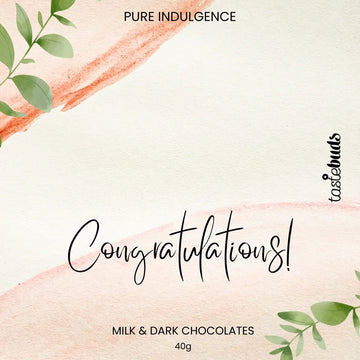 Congratulations Chocolate Label - Tastebuds