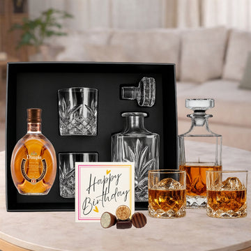 Dimple Whiskey Decanter Birthday Hamper