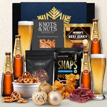 Christmas Hamper For Him With Crown Beer