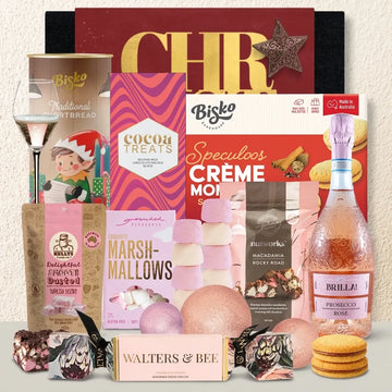 Prosecco Rose Christmas Hamper For Her