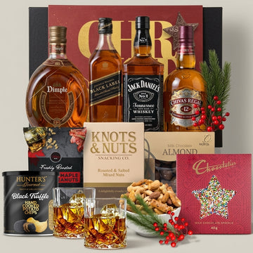 Whiskey & Snack Christmas Hamper