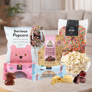 Pink Popcorn Goodie Box