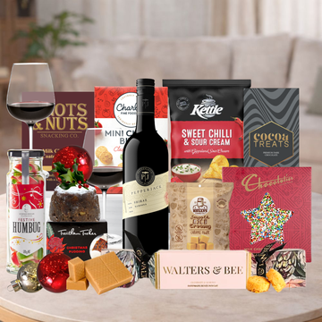 Christmas Red Wine & Pudding Hamper