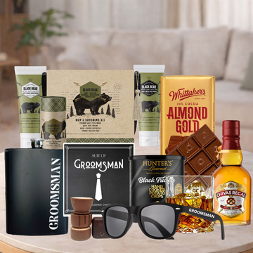 Groomsman Whisky & Hip Flask Gift Hamper