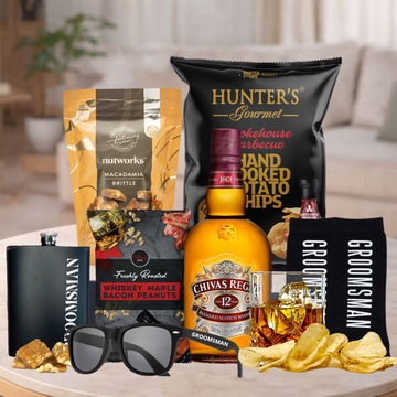 Groomsman Whisky & Flask Hamper