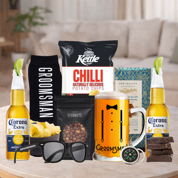 Groom's Crew Beer & Treats Gift Hamper